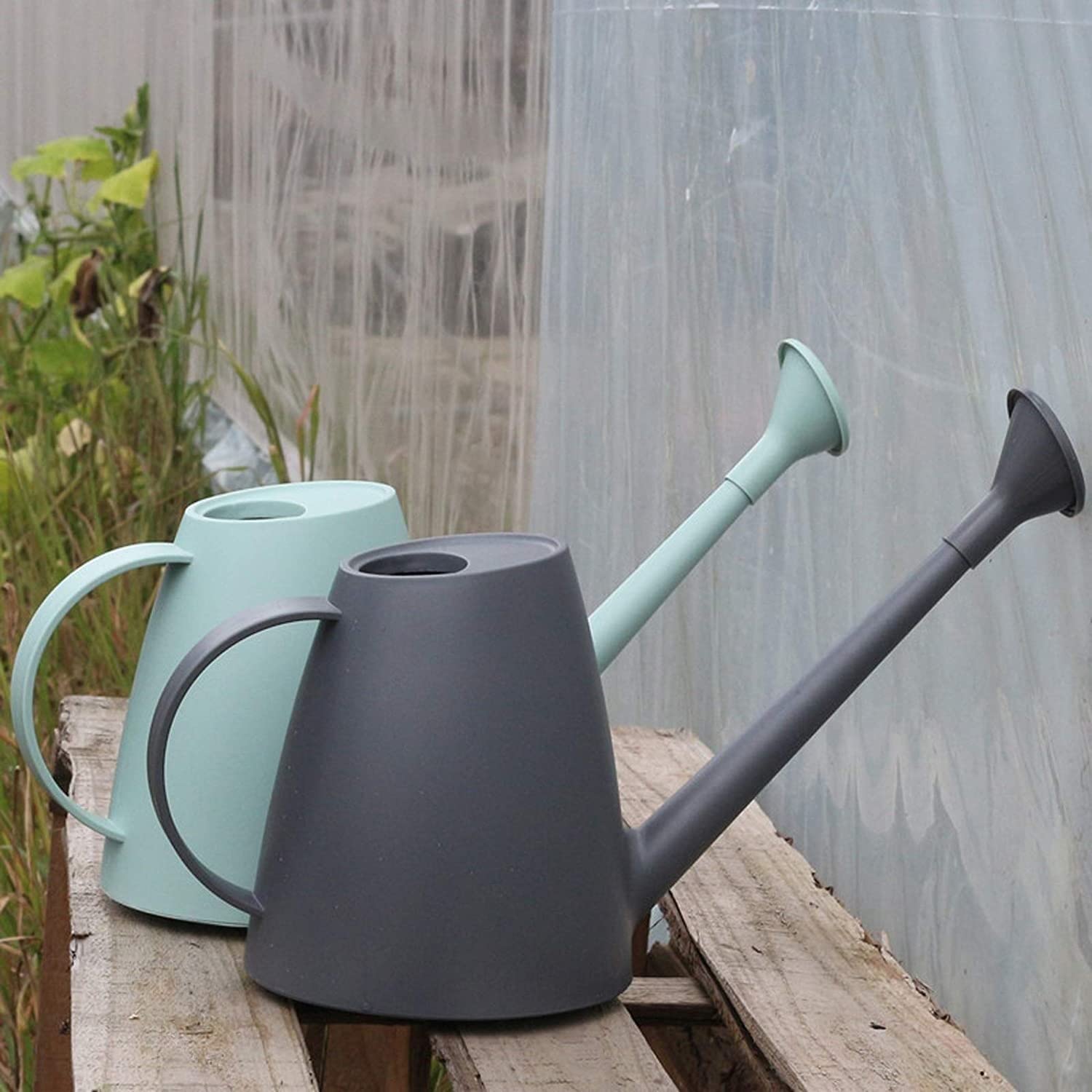 Innaffiatoio Annaffiatoio per Piante da Interno Leggero in Plastica per Esterno per Bonsai Giardinaggio(Blue)