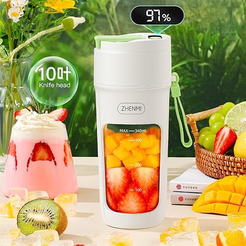 Miniatura 7 de Juicer Multifuncional Inalámbrico Hielo Trituración Alimentos Auxiliar Jugo Taza