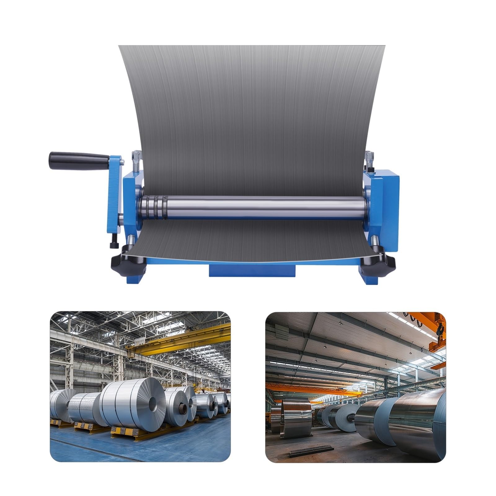 Ręczna Walcarka Do Blach Metalowych, Regulowane Gięcie, Konstrukcja Z Korbą Ręczną Stalowych/aluminiowych/miedzianych Efektywne GięCie, Precyzyjna Praca