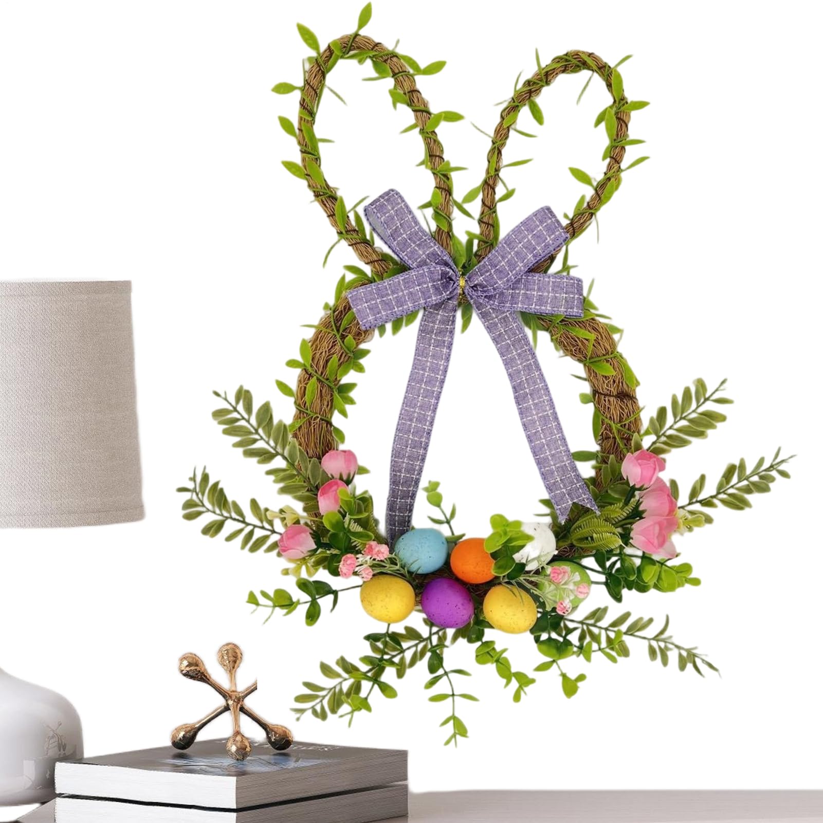 Couronne de Pâques lapin pour décorer votre porche et accueillir le printemps