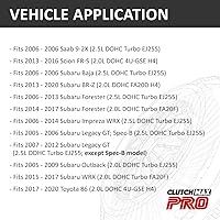 Vista 2 de ClutchMax PRO Performance Chromoly - Volante de embrague compatible con Saab 9-2X Subaru Baja Forester Impreza WRX Legacy GT Outback EJ255, FA20F