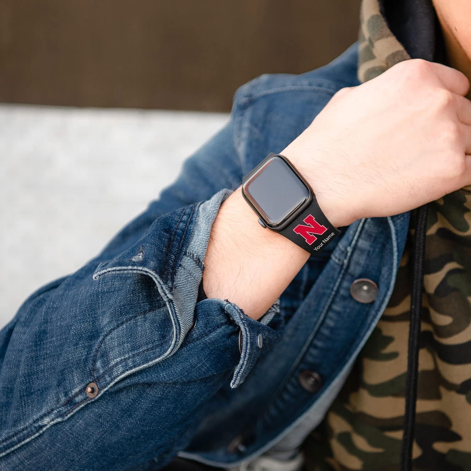 Affinity Bands Nebraska Huskers HD NCAA Watch Band Compatible with Apple Watch - All Series