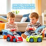 AEROQUEST Toys for 3 4 5 6 7 8 Years Old Kids Toddlers Red RC Remote Control Car, High Speed, LED Lights, 2.4GHz Remote Control Cars