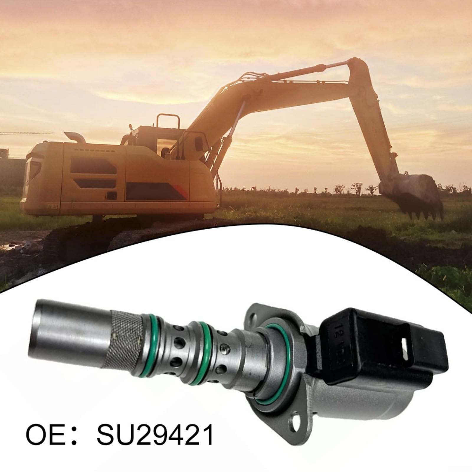 12 V Hydraulik-Magnetventil SU29421 für Traktor 6095B 6100D 6105E 6115DE 6125DE, OEM-spezifiziertes Ersatzteil für landwirtschaftliche Maschinen