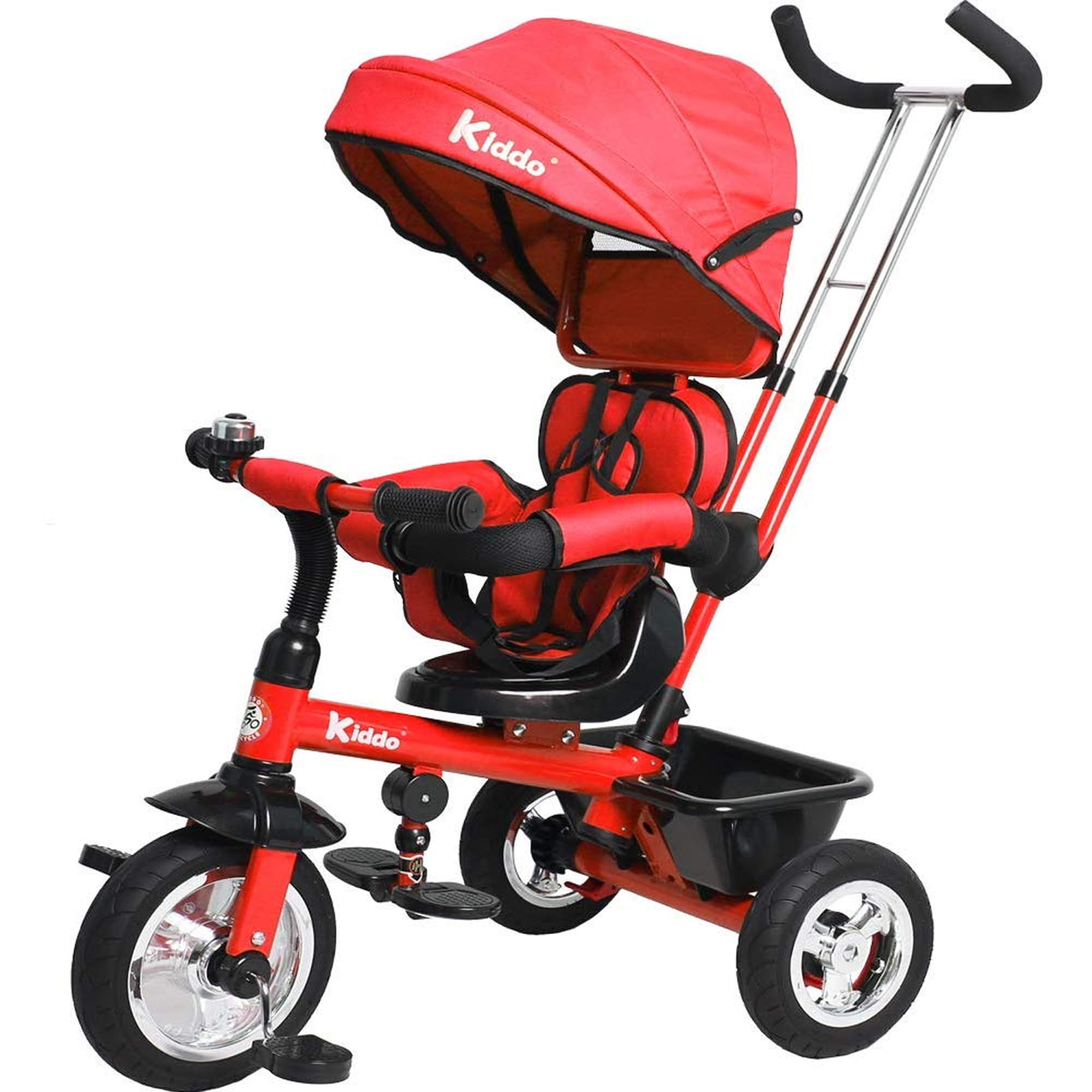 RayGar Kiddo 4-in-1 Smart Tricycle for Kids - Red
