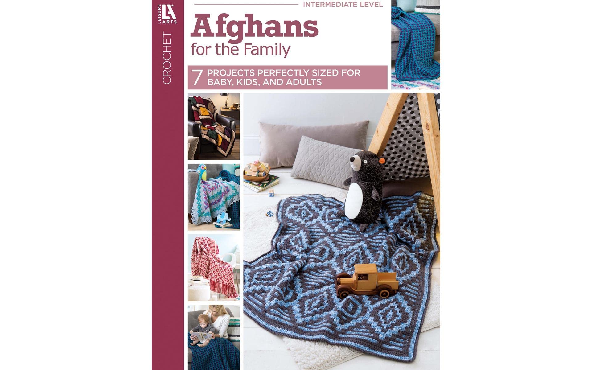 Leisure Arts Afghans For The Family Bk