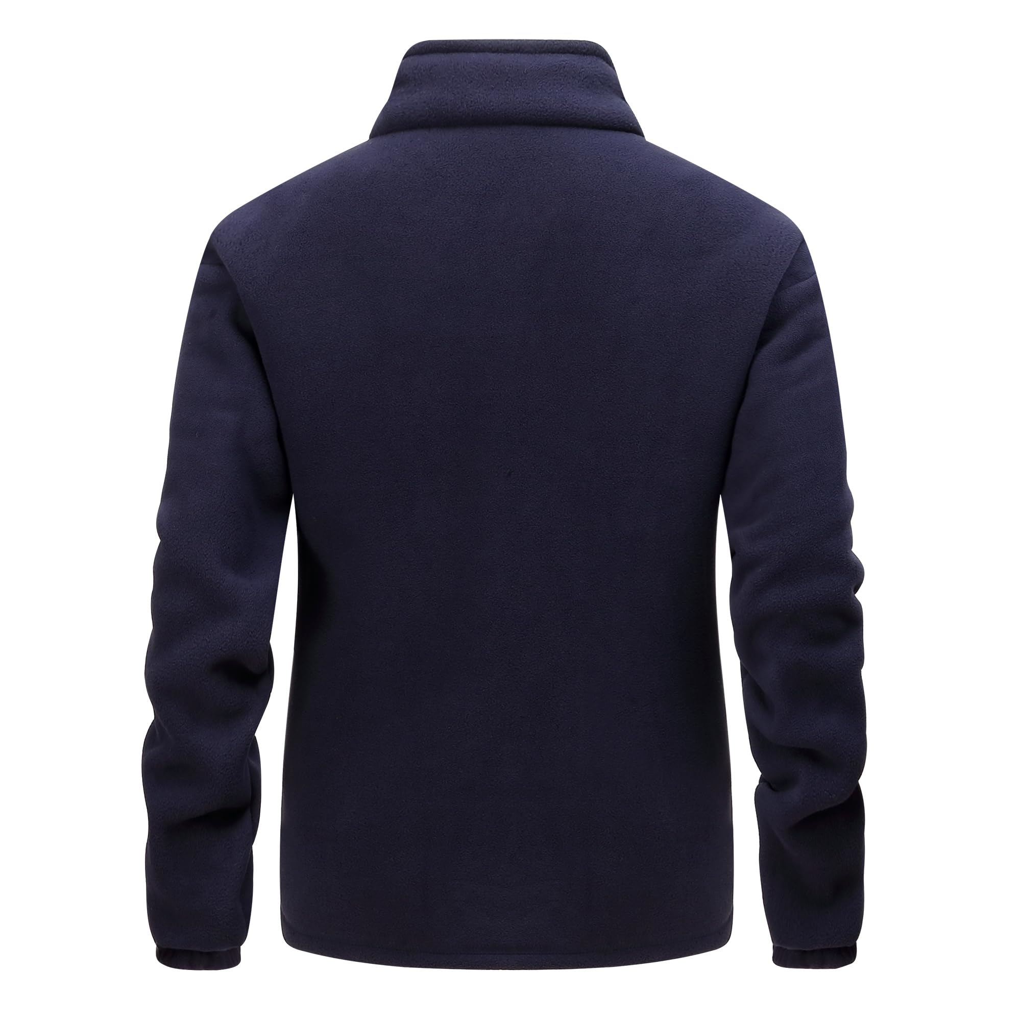 Giacca in Pile invernale Uomo con Cerniera Stand-up Collare Giacche All'aperto Caldo Casual Sport Giacca Con Multitasche Escursionismo Cappotto maniche lunghe