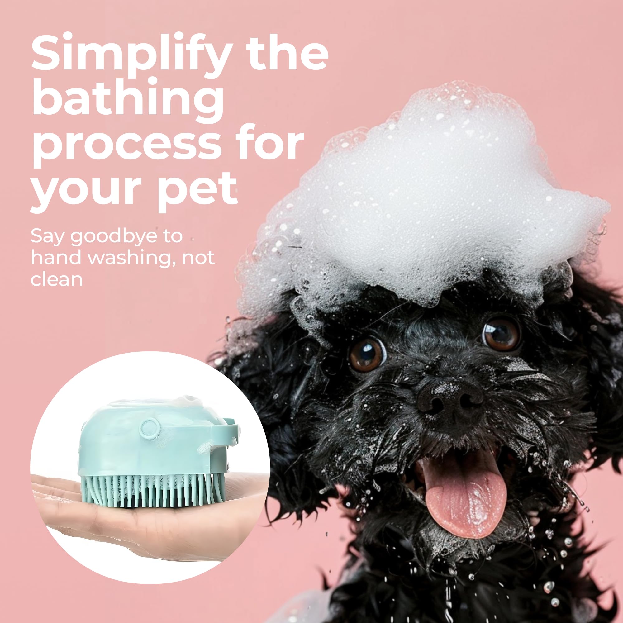 PawSpa Bath & Brush for Pets with Integrated Soap & Shampoo Dispensing