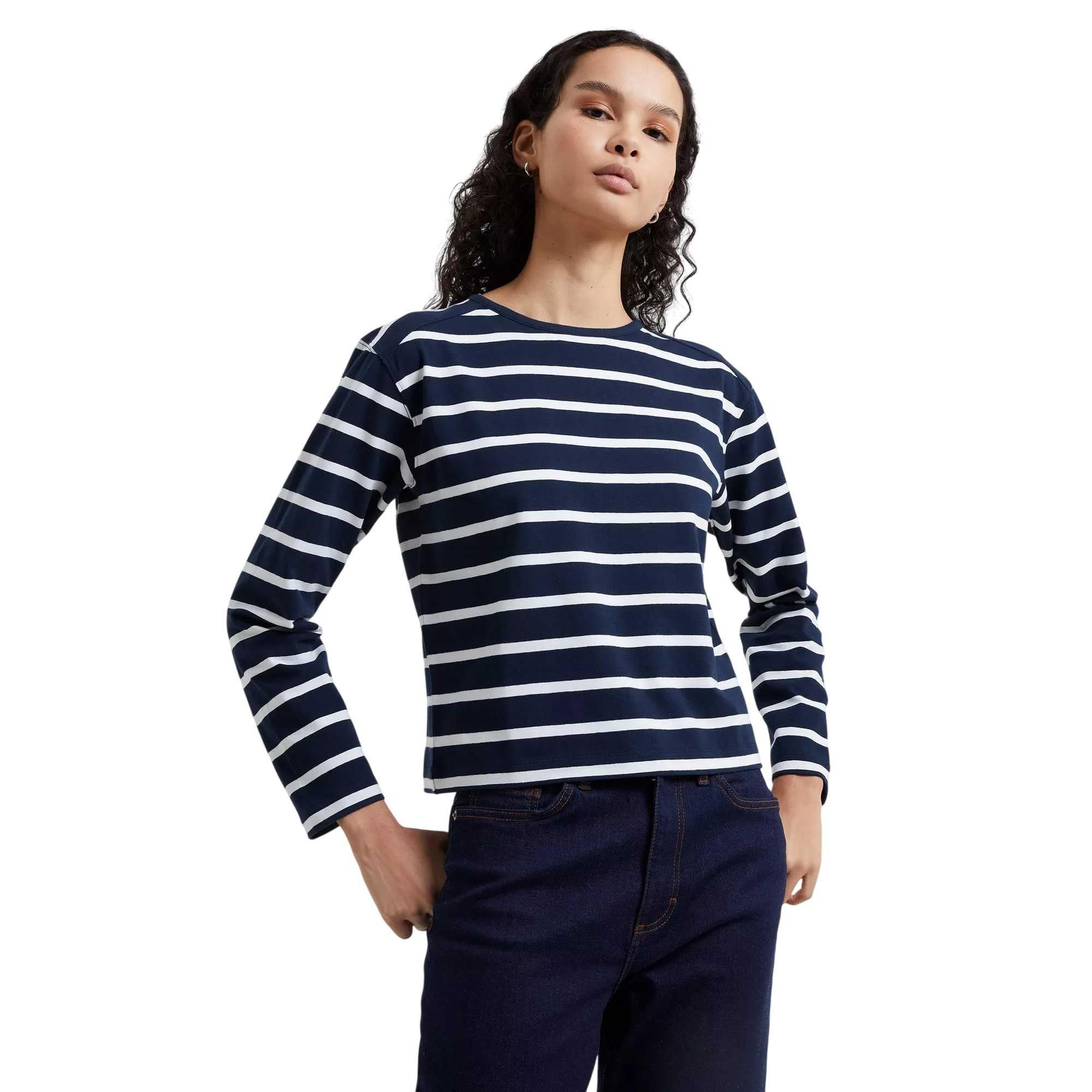 Rallie Stripe Slash Neck Top