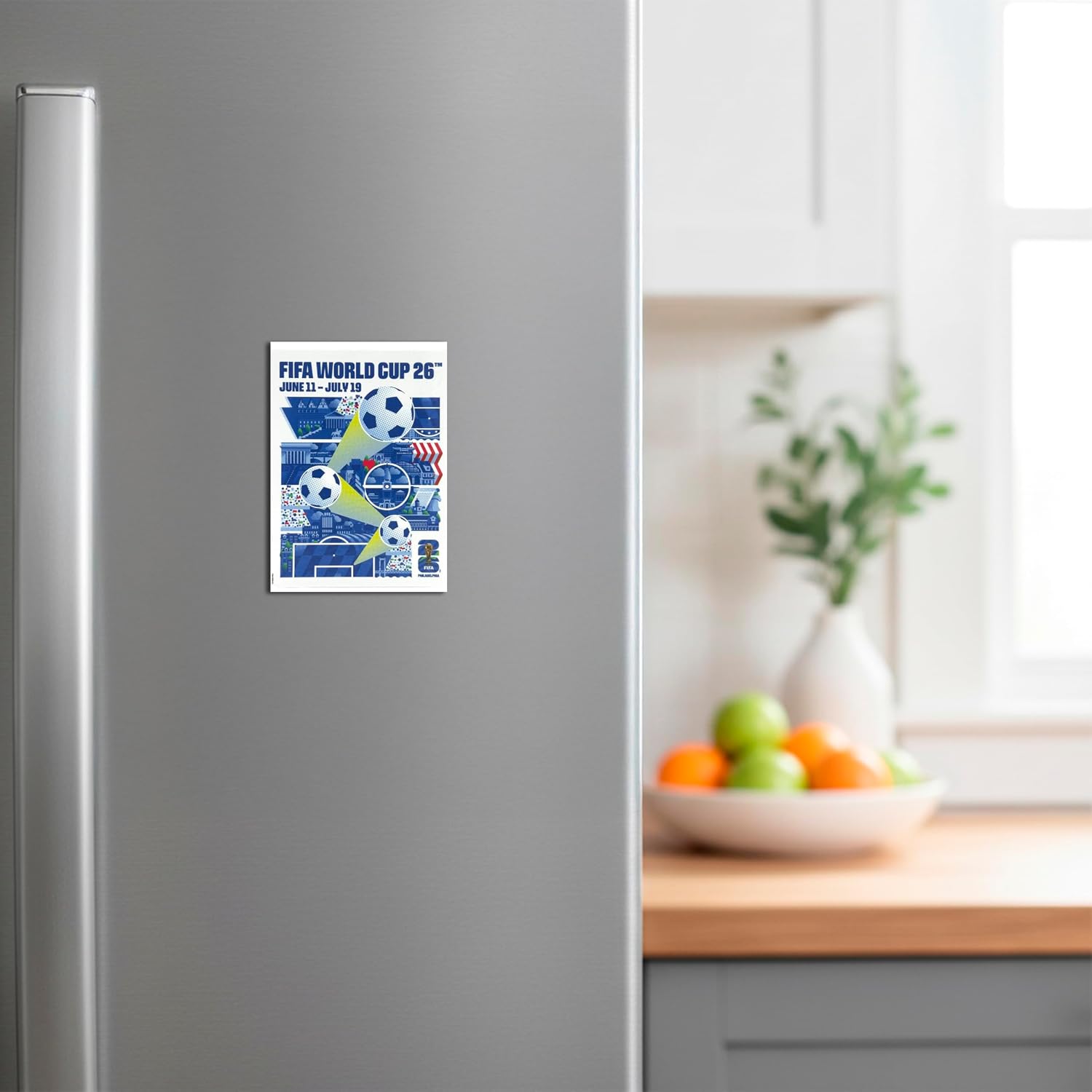 FIFA World Cup Philadephia Magnet – Officially Licensed FIFA World Cup Magnet – Vibrant Tournament Design – Durable Strong Hold – Perfect for Fridges, Lockers & Collectors