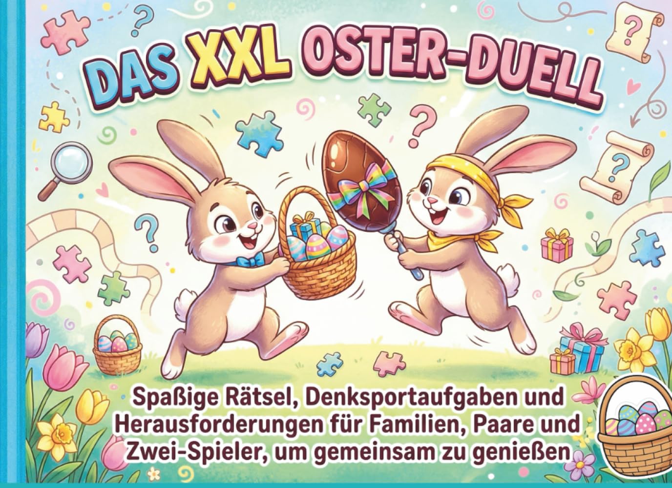 Das XXL Oster-Duell: Spaßige Rätsel, Denksportaufgaben und Herausforderungen für Familien, Paare und Zwei-Spieler, um gemeinsam zu genießen (Perfekte Geschenkidee)