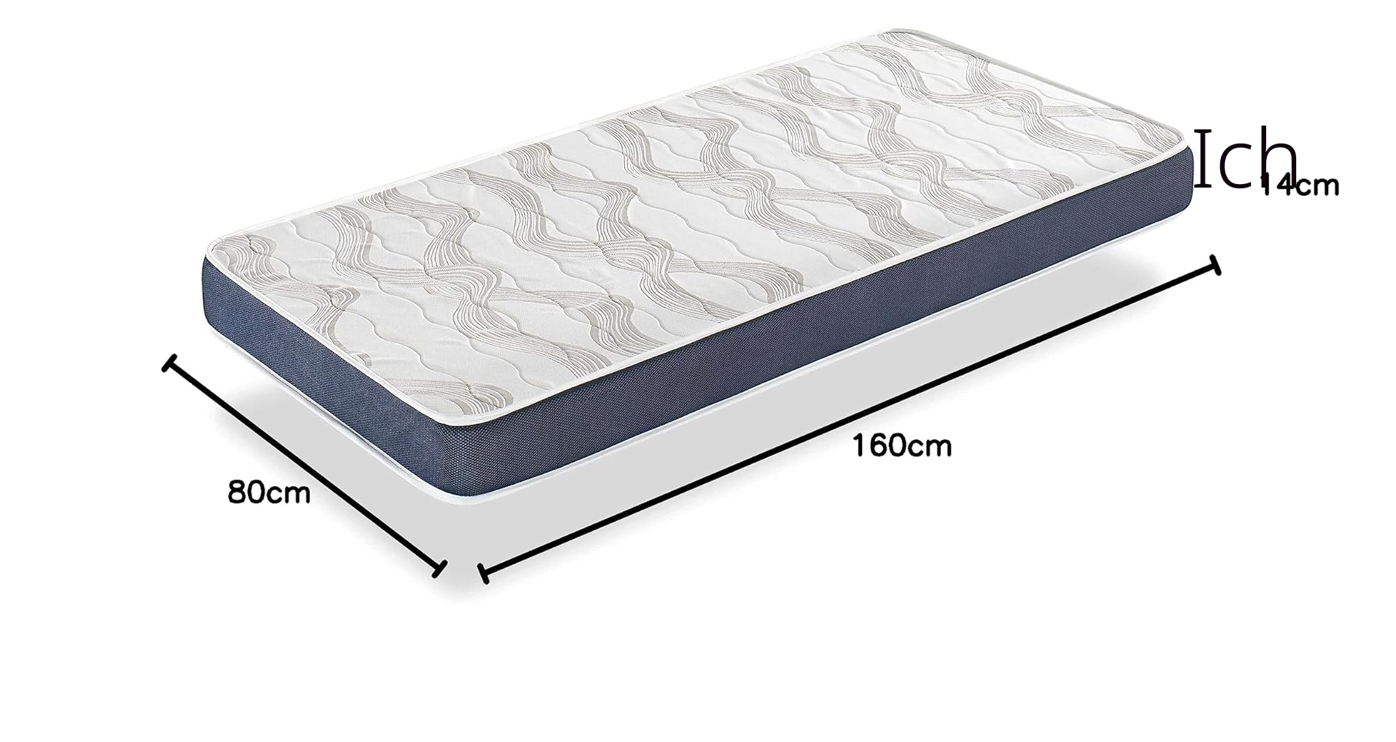 DORMISSIMO Matratze 80x160 Orion Komfort H2 - Hohe 14 cm - super weiche Schaum- Ideal für Nestbetten