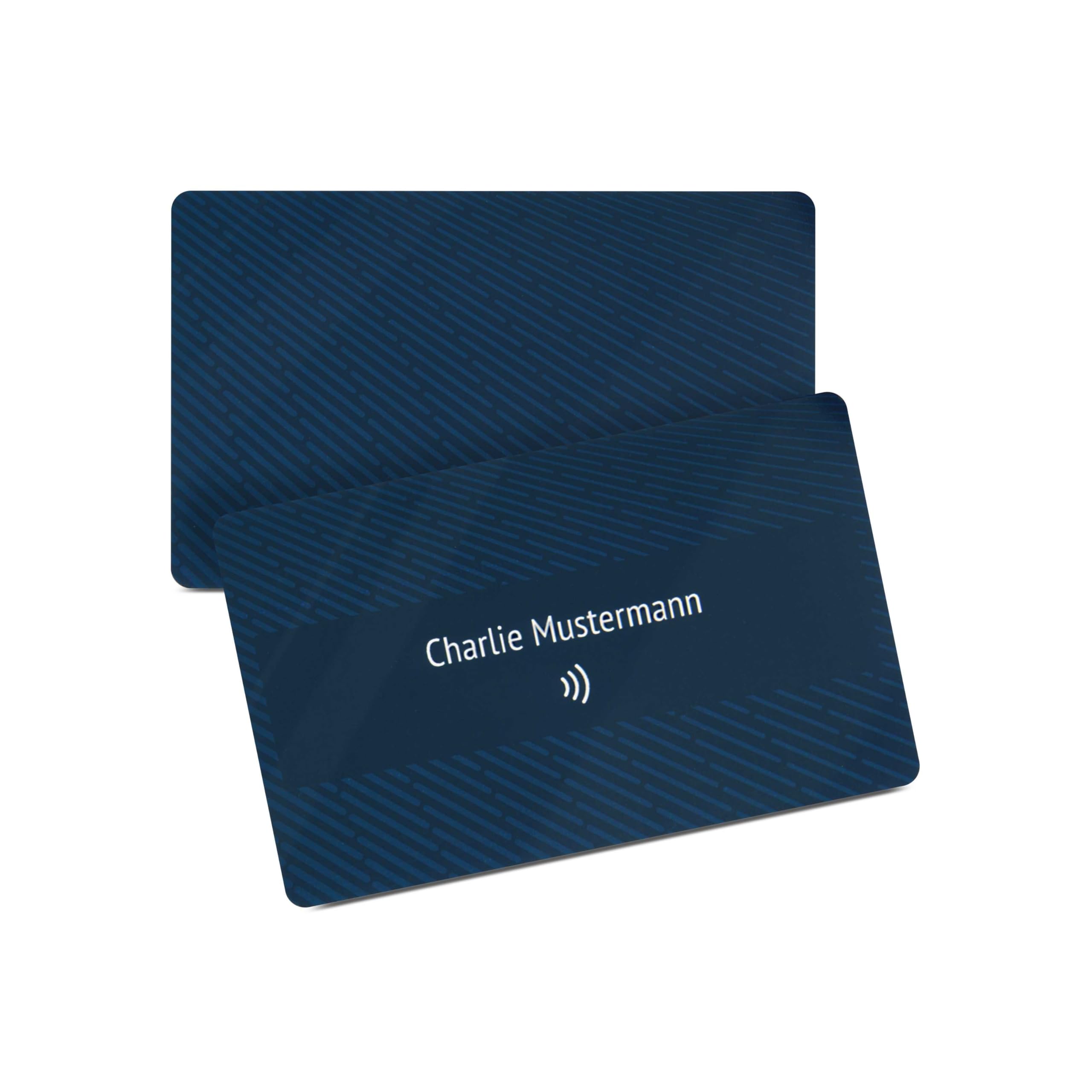 Personalisierte NFC-vCard, digitale Visitenkarte mit NFC, PVC, 85,6 x 54 mm