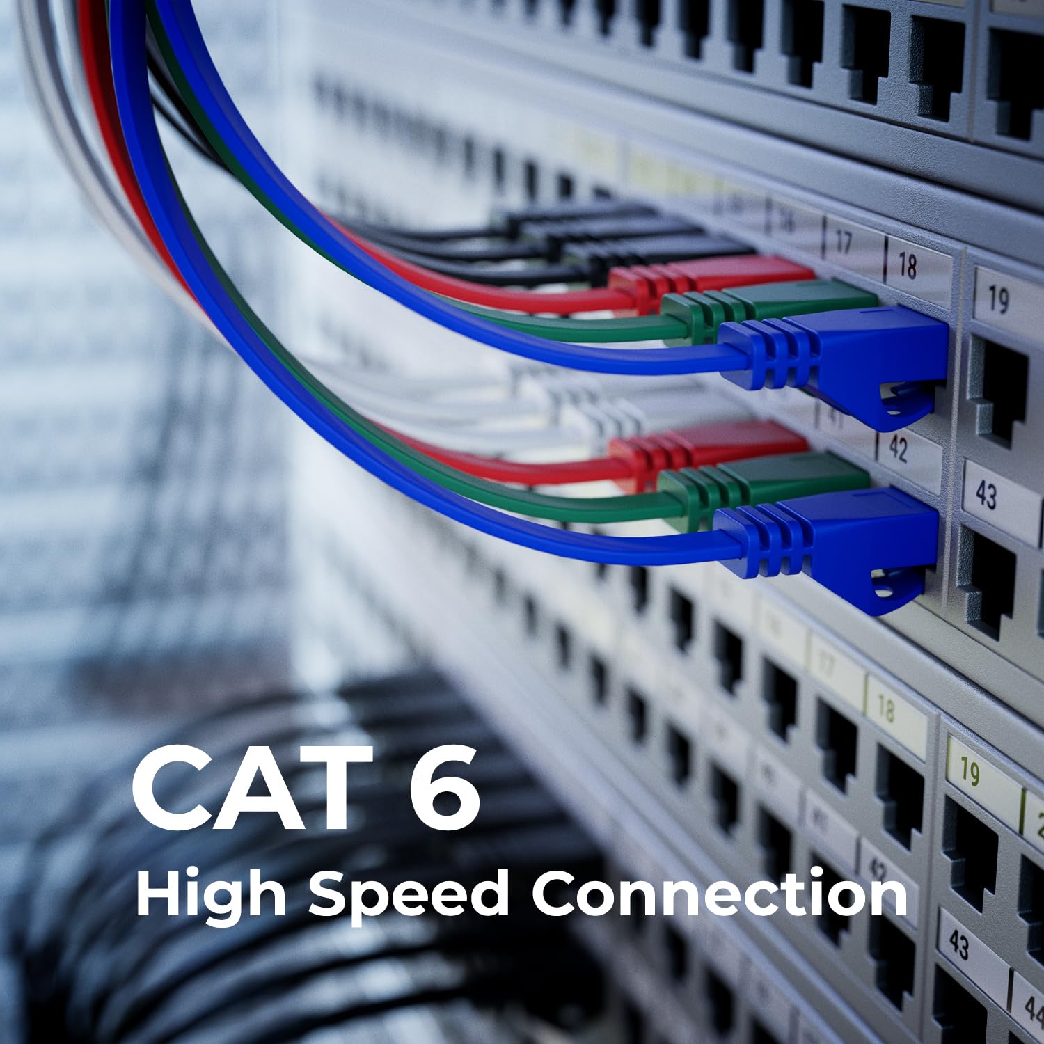 deleyCON 10x 1m Cavo Rete CAT6 Piatto - 1000 Mbit Gigabit LAN - CAT6 RJ45 Ethernet Patch Sottile Cavo Piatto - per Internet Switch Router Modem Patchpanel - Multicolore
