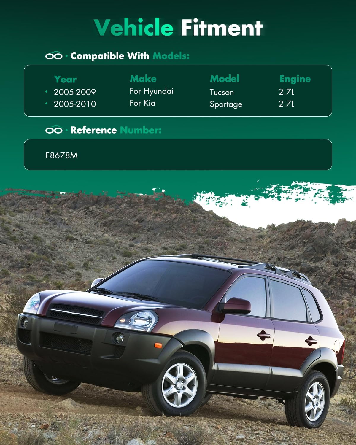 SCITOO Fuel Pump Electrical Assembly High Performance for 2005-2009 for Hyundai Tucson 2.7L,2005-2010 for Kia Sportage 2.7L,