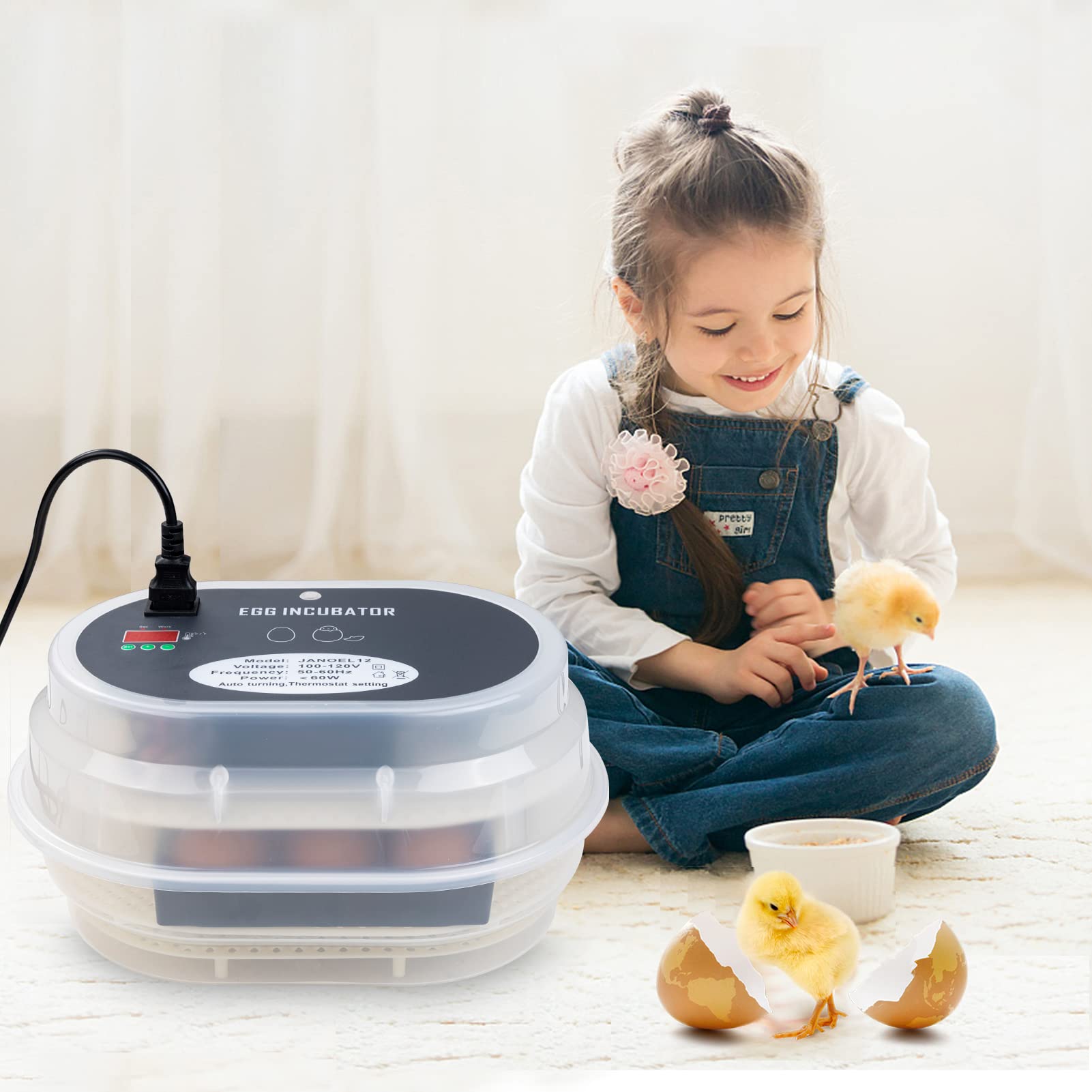 Buy HBlife Digital Egg Incubator for Hatching 912 Chicken, Quail and Duck Eggs, with Fully