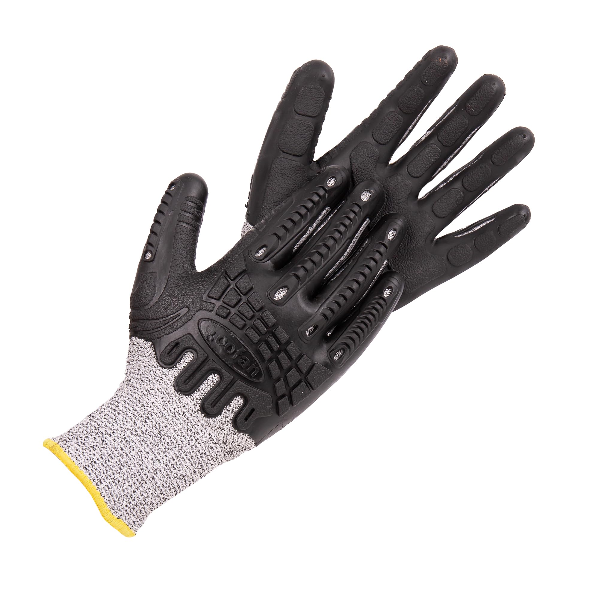 Cofan Schnittschutzhandschuhe mit 360° TPE-Schutz, EN 388 4 x 42C, Schnittschutz Stufe C, Packung mit 12 Paar Handschuhe oder Einheitsgröße, Größe 10 (12, 10)