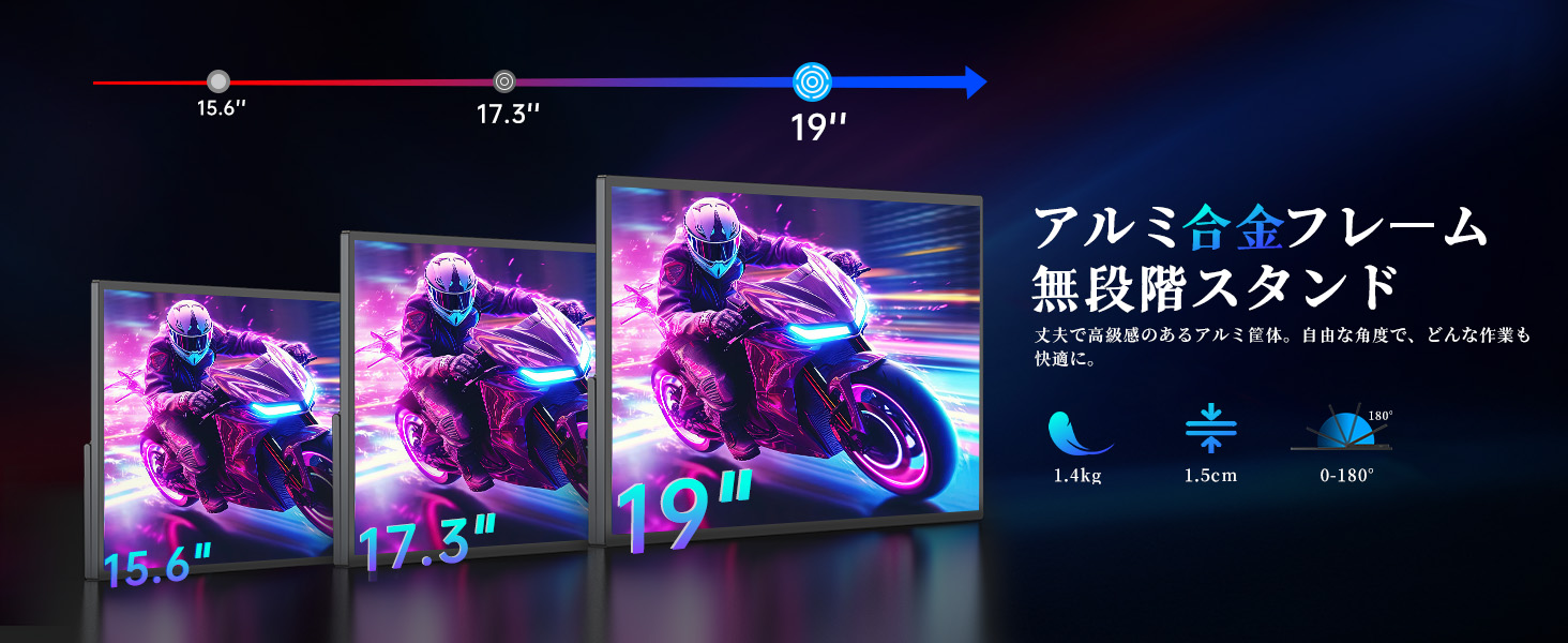 Amazon.co.jp: UPERFECT モバイルモニター 4K 19インチ 144Hz QLED 100