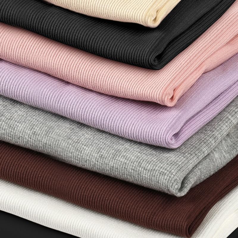 Buauty Women's Long Sleeve Square Neck Crop Tops, Ribbed Knit Slim Fitted Casual Basic Y2K Crop Top Tee Blouse Retro - Image 6