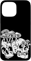Vista 24 de Skull Goth Gothic Occult Emo Satanic Mushroom Skeleton Case for iPhone 17