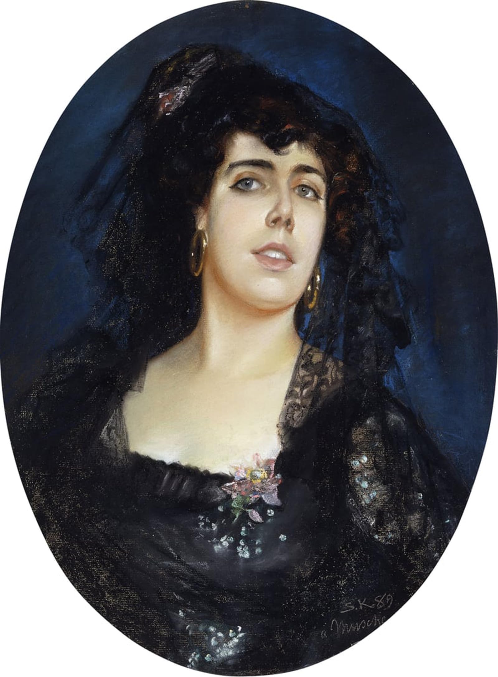POSTERIIk Famous Print Pop Art Wall Art Graffiti Portrait of Anne Pelterson-norrie by Peder Kroyer Art Prints for Home Decor 60x90cm
