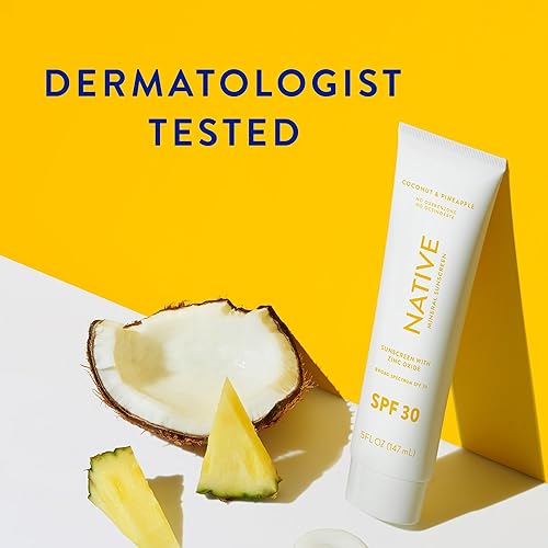 Miniatura 3 de Native Protector solar SPF 30, dermatólogo de óxido de zinc probado adecuado para pieles sensibles y cumple con Hawaii, 5 onzas  Loción de