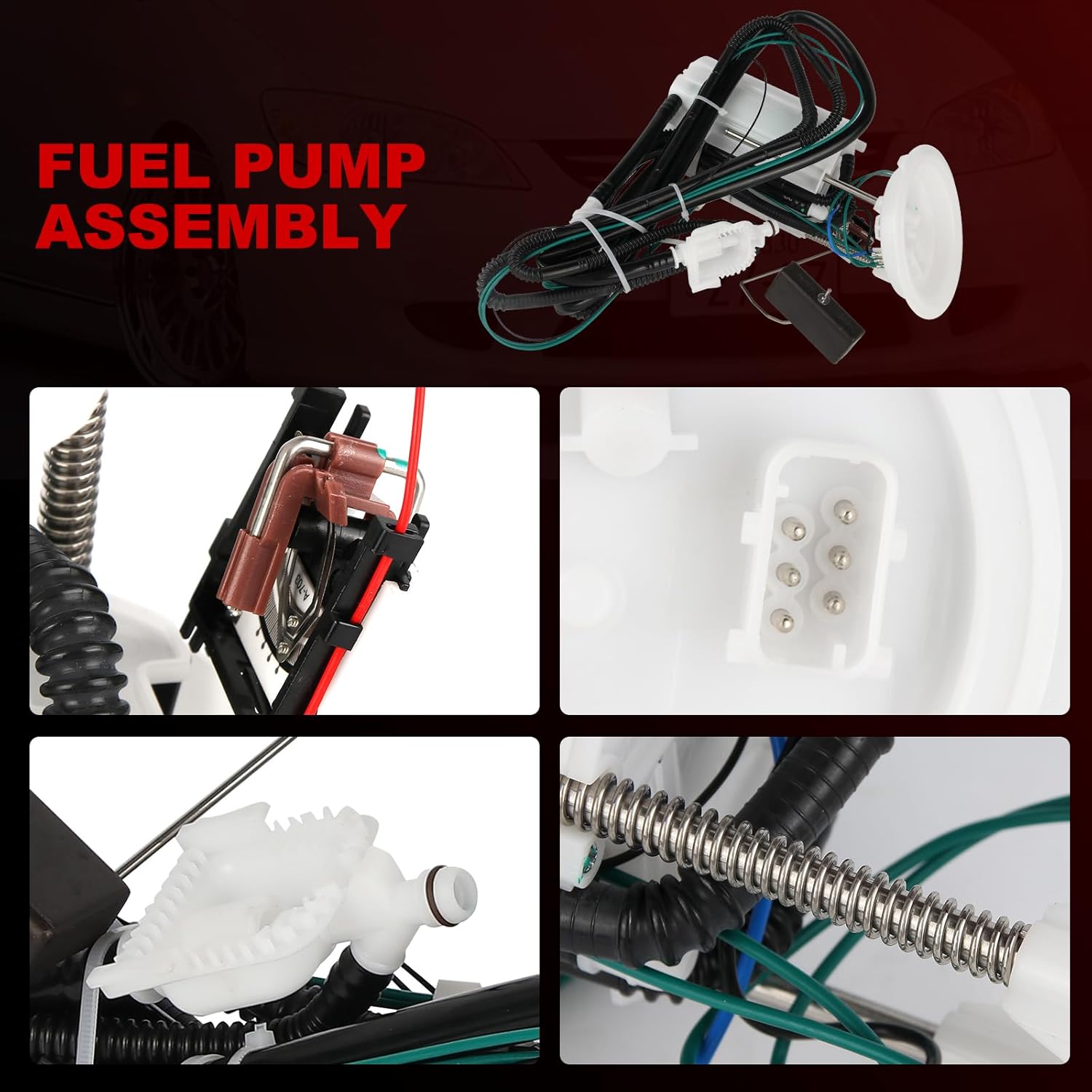 Electric Fuel Pump Module Assembly with Sending Unit Compatible with BMW 525i 530i 545i 645Ci 2004 2005, 550i 2006-2008, 650i 2006 2007 2008 2009 2010, Replace# 16117373458, 16146765820, E8524M