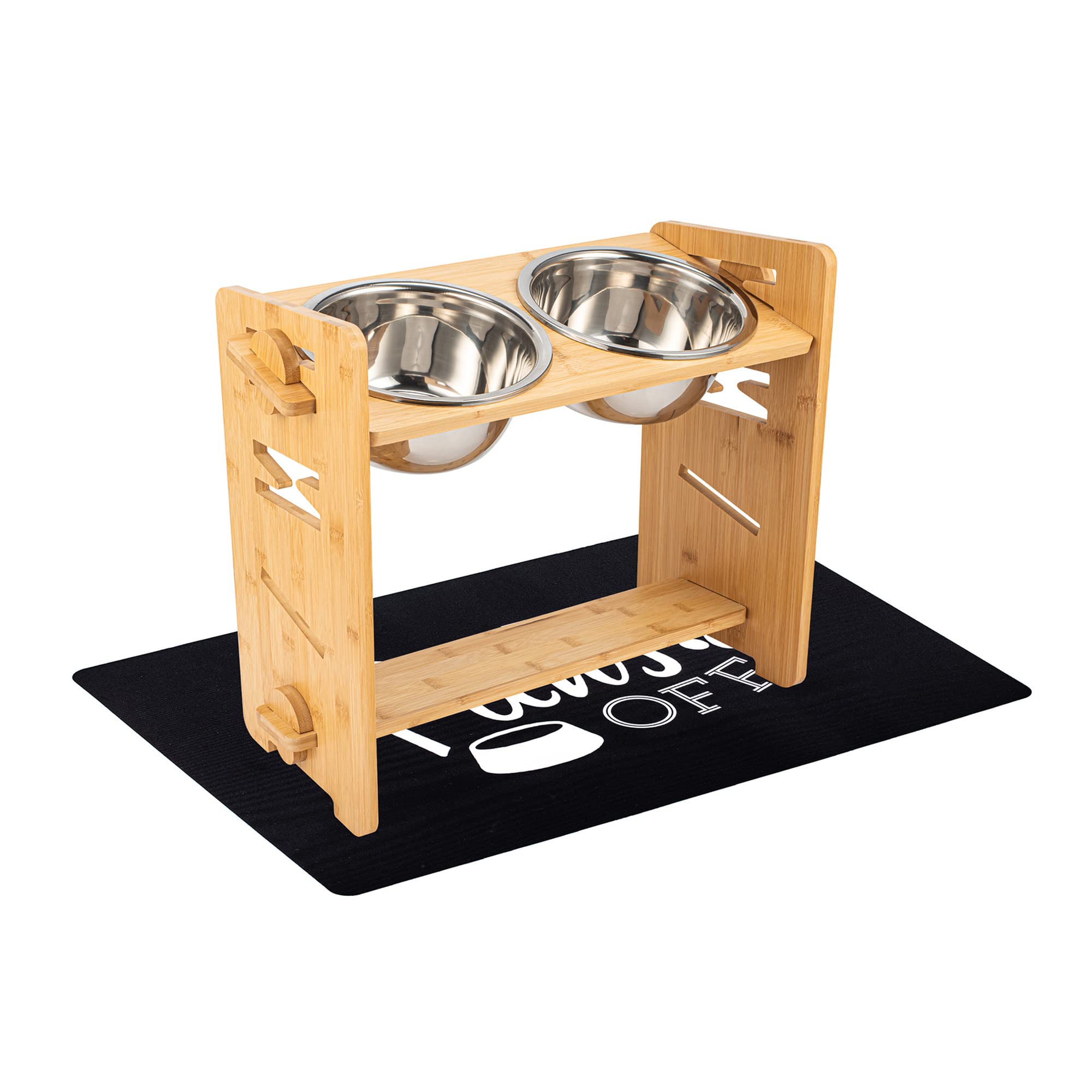 Raised Tilted Dog Bowl, Elevated Slanted Feeding Bowl for Large Dogs