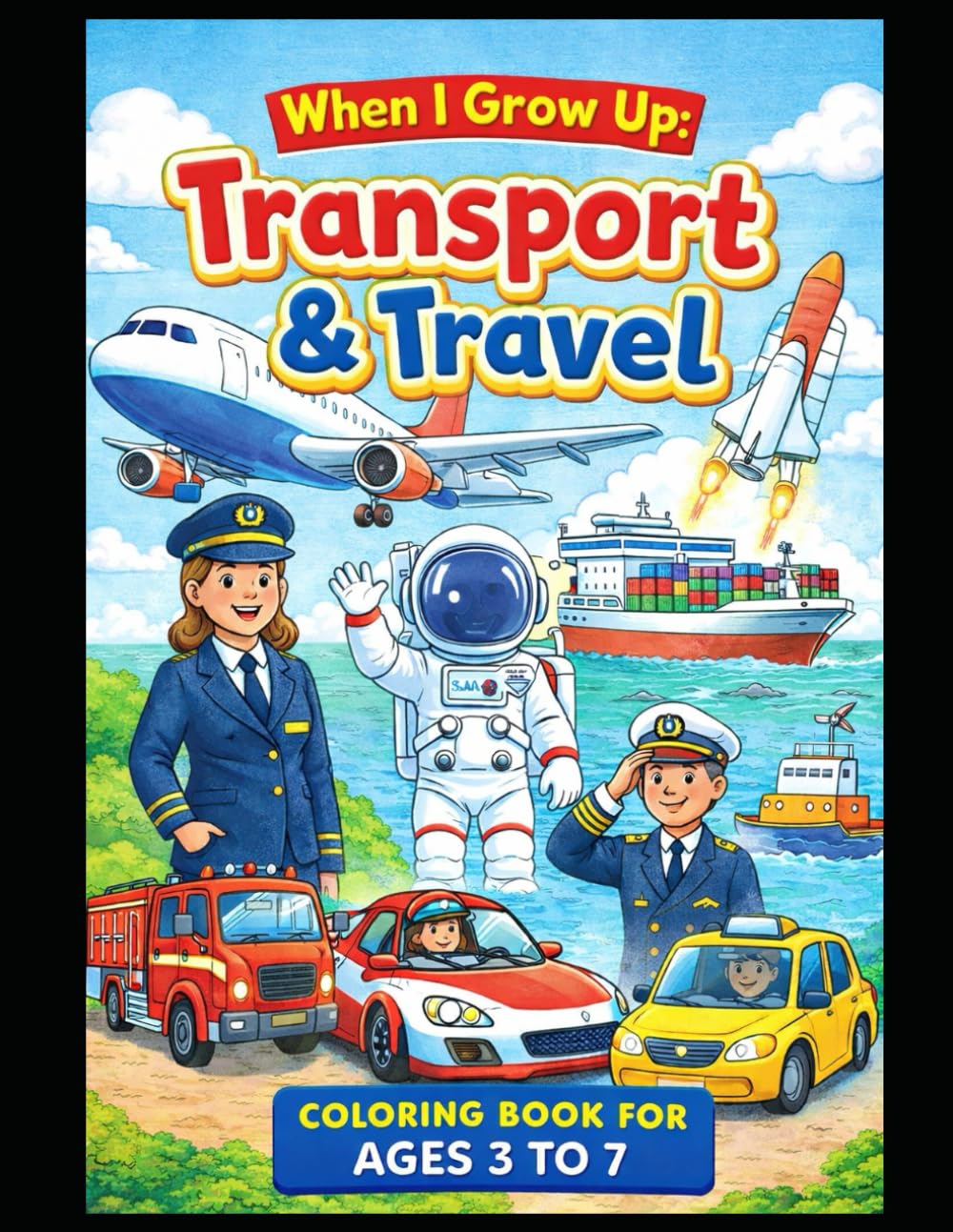 When I Grow Up: Transport & Travel (When I Grow Up: A Colouring Book Series)