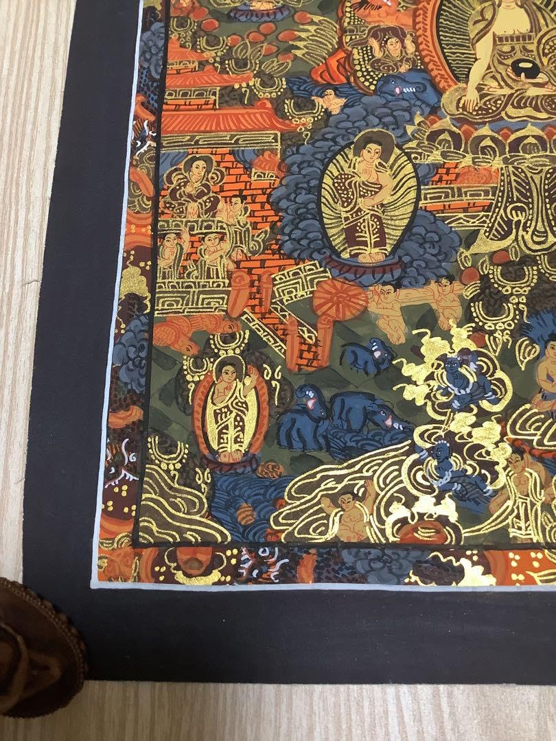 《 チベット密教　新品　1点物 》 釈迦の一生　曼荼羅　手描き　仏教　密教　30 Amazon.co.jp: 《 チベット密教 1点物 》 釈迦の一生 曼荼羅 手描き