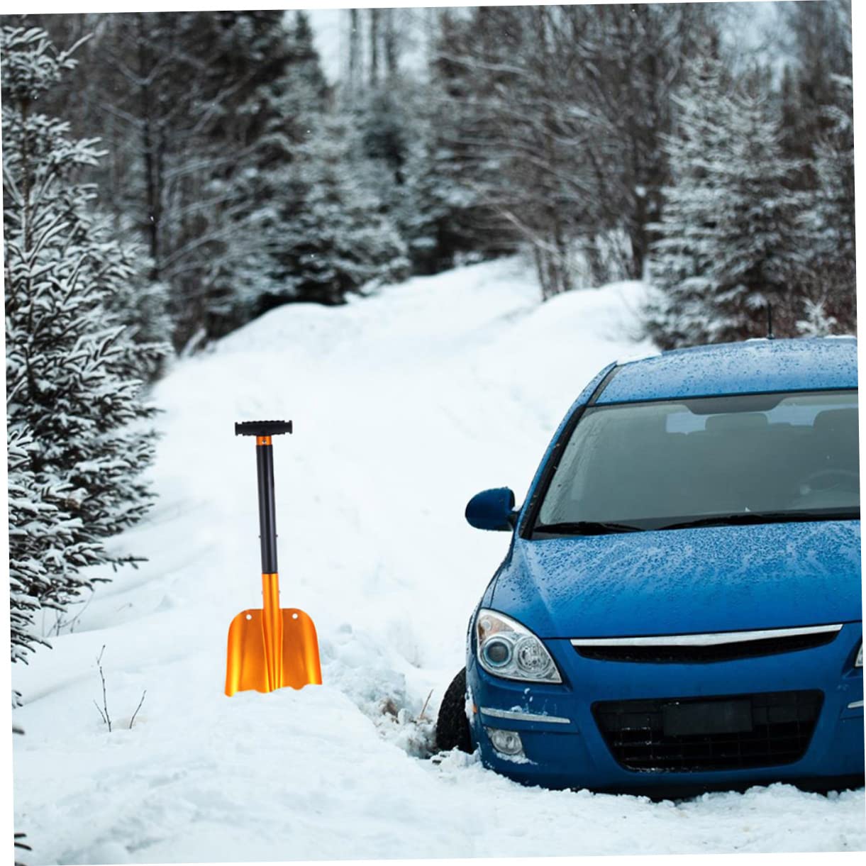 Pala da Neve Pieghevole per Auto, Design Smontabile in Lega