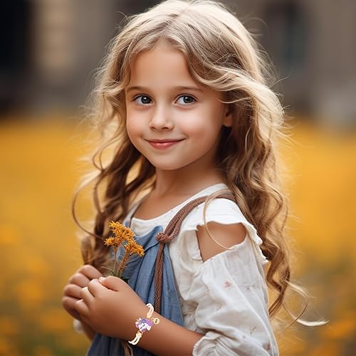 Miniatura 6 de PinkSheep Pulseras para niñas para niños, 10 piezas, pulsera de la amistad, joyería de unicornio, colgante de animal, adolescente, bebé, ajustable,