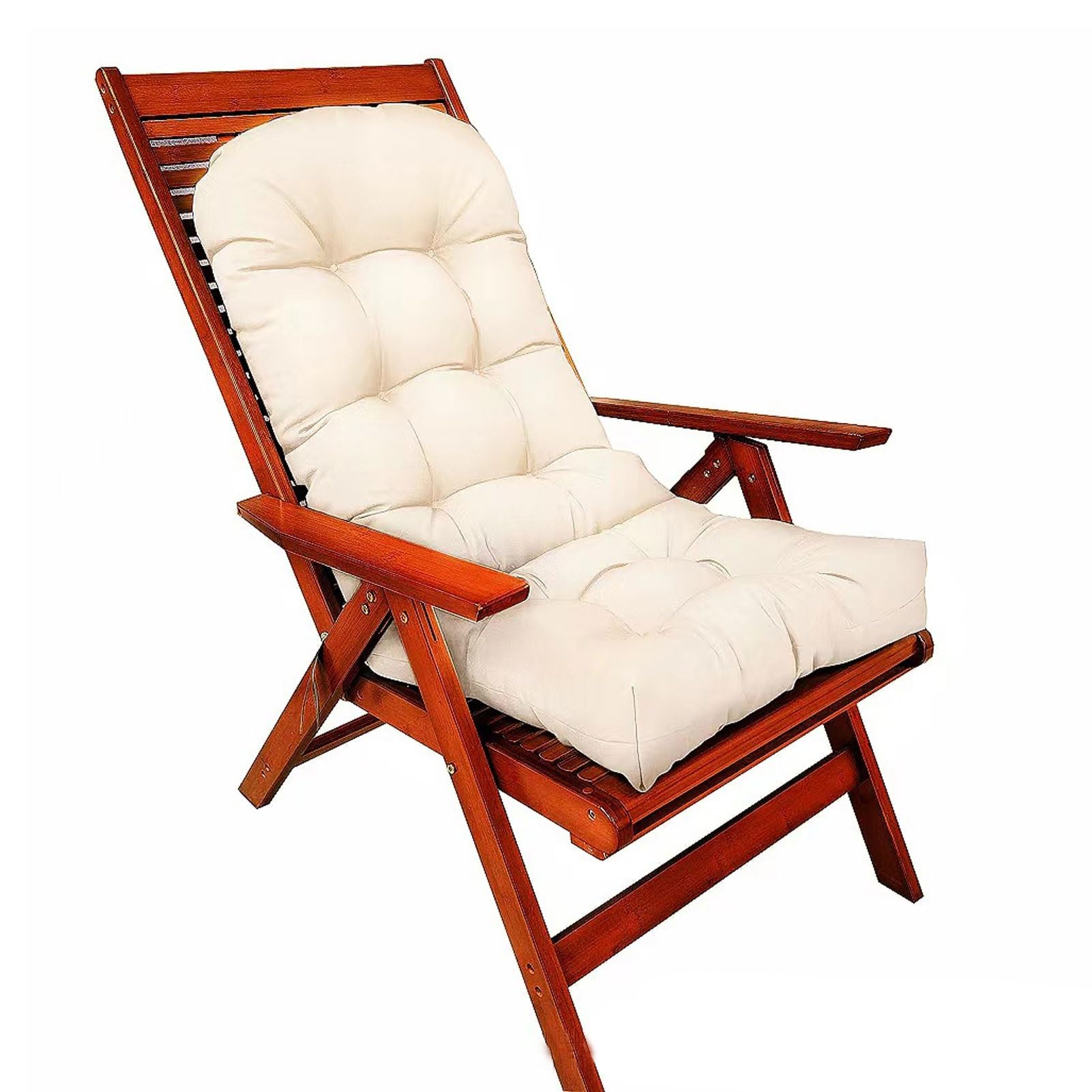 XFQZJG High Back Cushions for Deckchair Deck Chair Seat Cushion Cushion for Garden Chairs Beach Chair Rocking Chair Chair Cushion