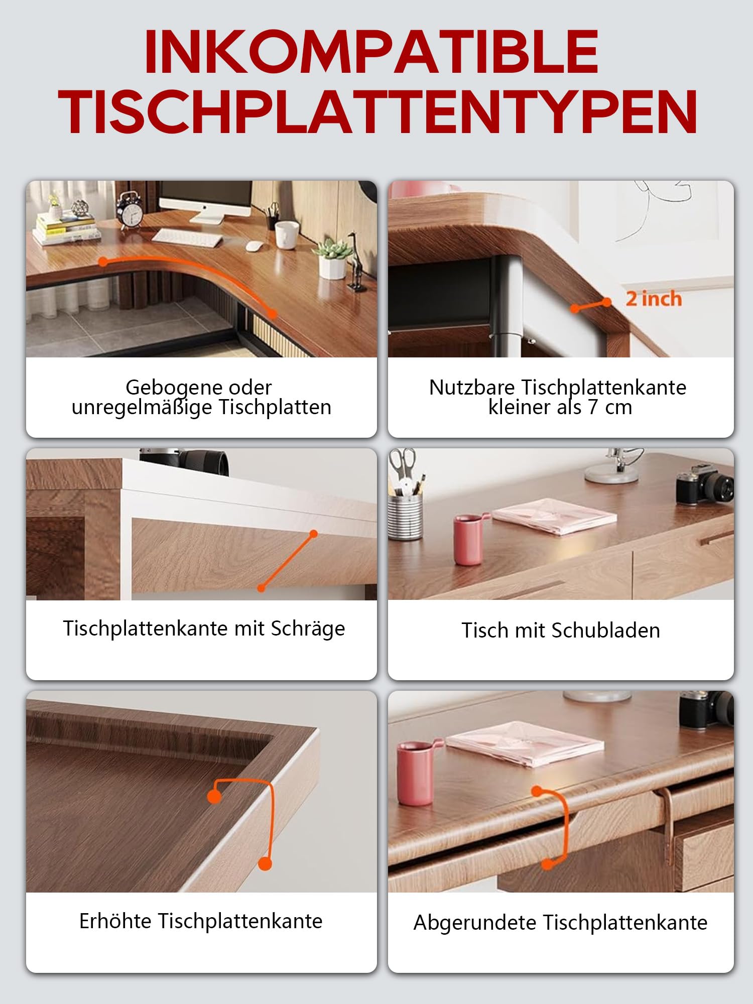 NODOCA Kabelmanagement unter dem Schreibtisch, Kabelkanal, Kabelkorb 43×15×12cm Weiß