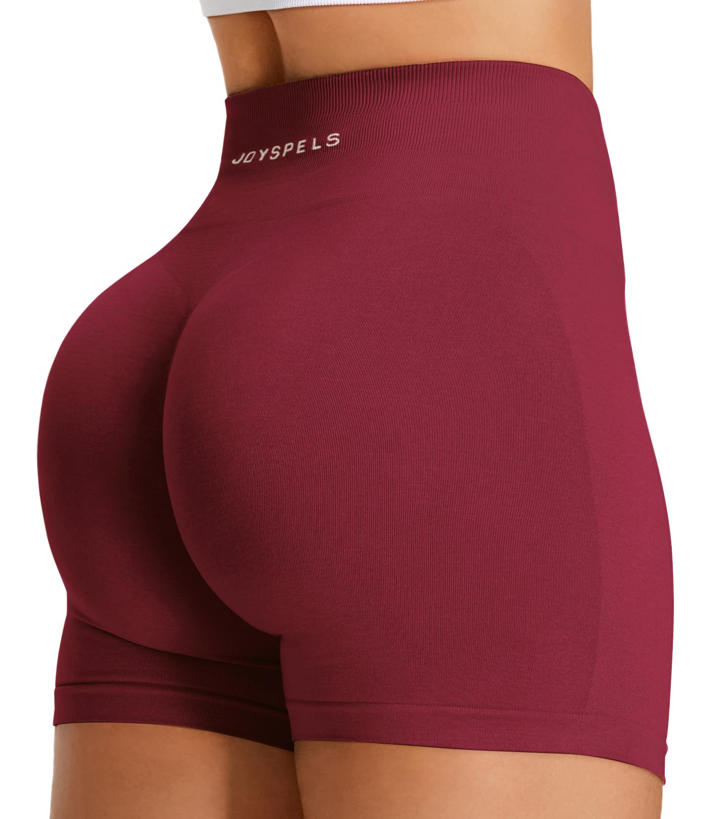 JOYSPELS Damen Scrunch Sport Shorts, High Waist Kurze Sporthose Radlerhose Kurz Push Up Leggings Sommer Gym Laufhose