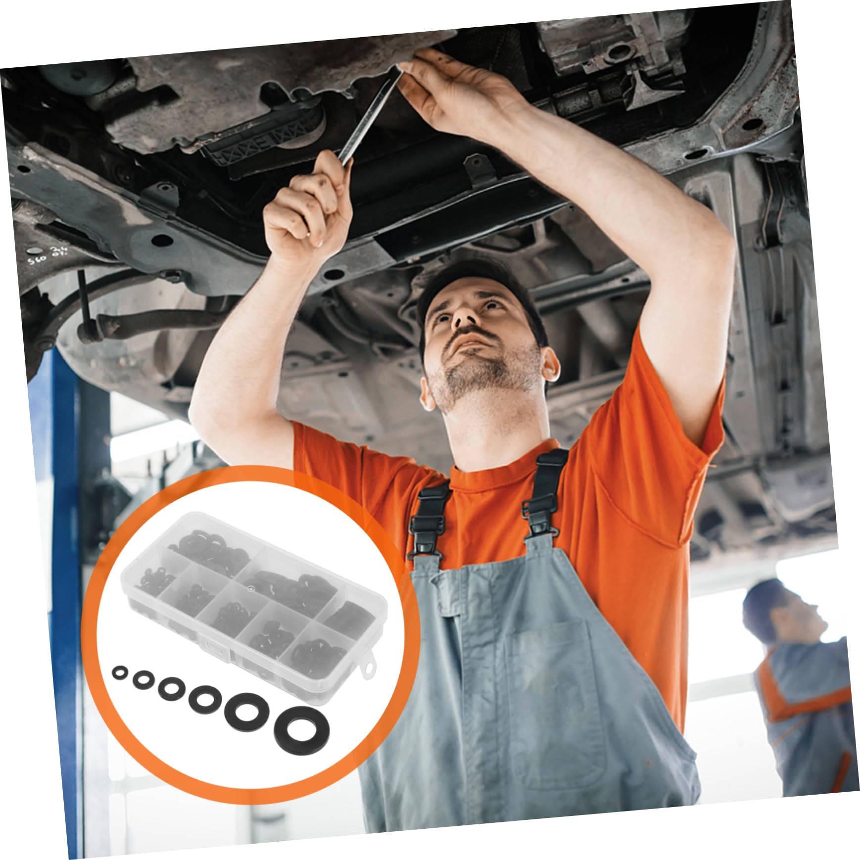 Cabilock 4 Sätze Nylon Unterlegscheiben Flachunterlegscheiben Sortiment Für Heimwerker Autoanwendungen Korrosionsbeständig Für Dichtungen Isolierungen 500 Stück * 4