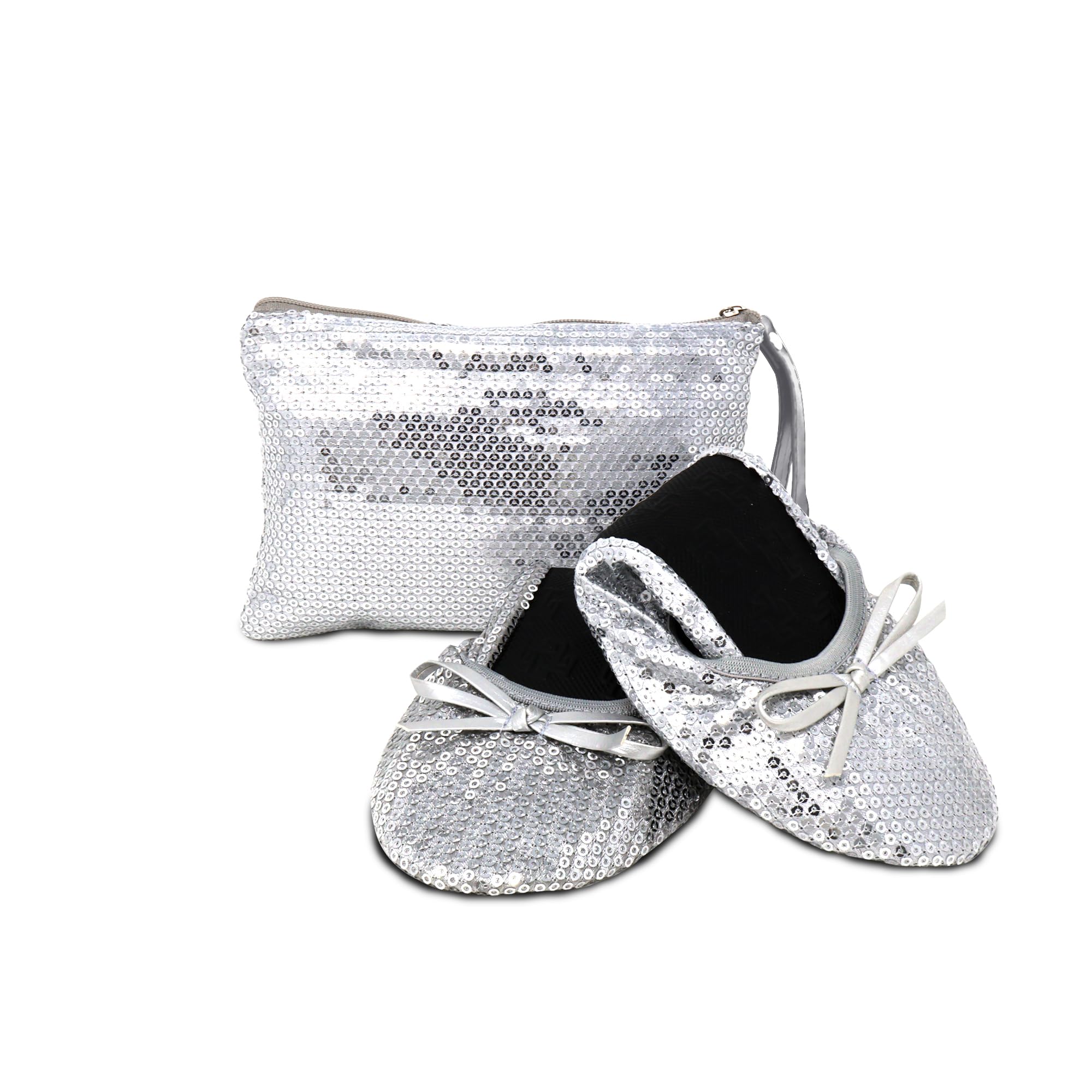 Silky Toes Foldable Flats for Women, Ballet Shoes for Wedding &amp;Travel