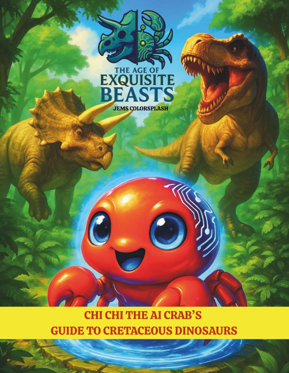 The Age of Exquisite Beasts: Chi Chi the AI Crab's Guide to Cretaceous Dinosaurs: Learn about Carnivores, Omnivores, and Herbivores Dinosaurs with fun facts and stunning visual illustrations