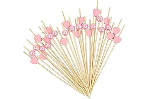 100PCS Heart Toothpicks frilly cocktail sticks