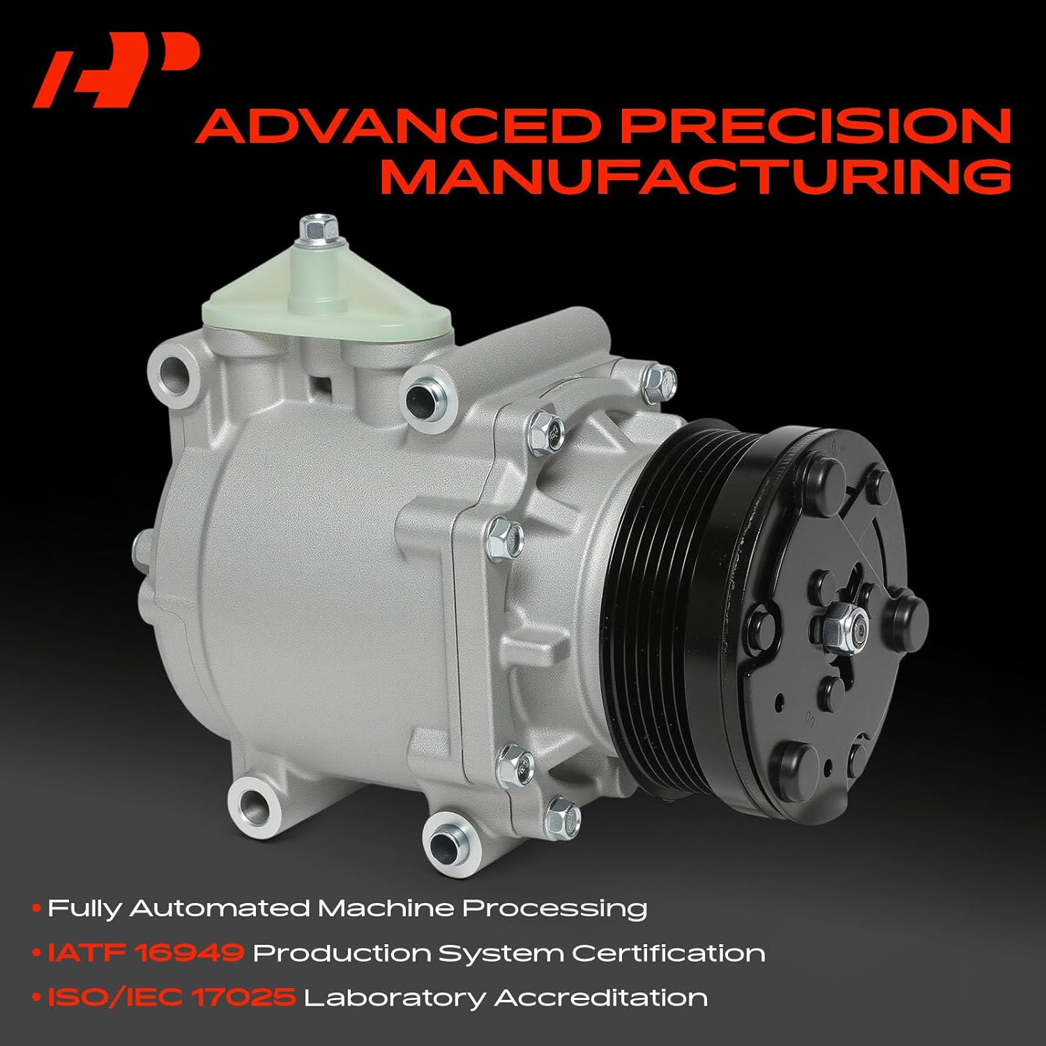 A-Premium Air Conditioner AC Compressor with Clutch Compatible with Ford Five Hundred Freestyle 3.0L 2005-2007, Mercury Montego 3.0L 2005-2007