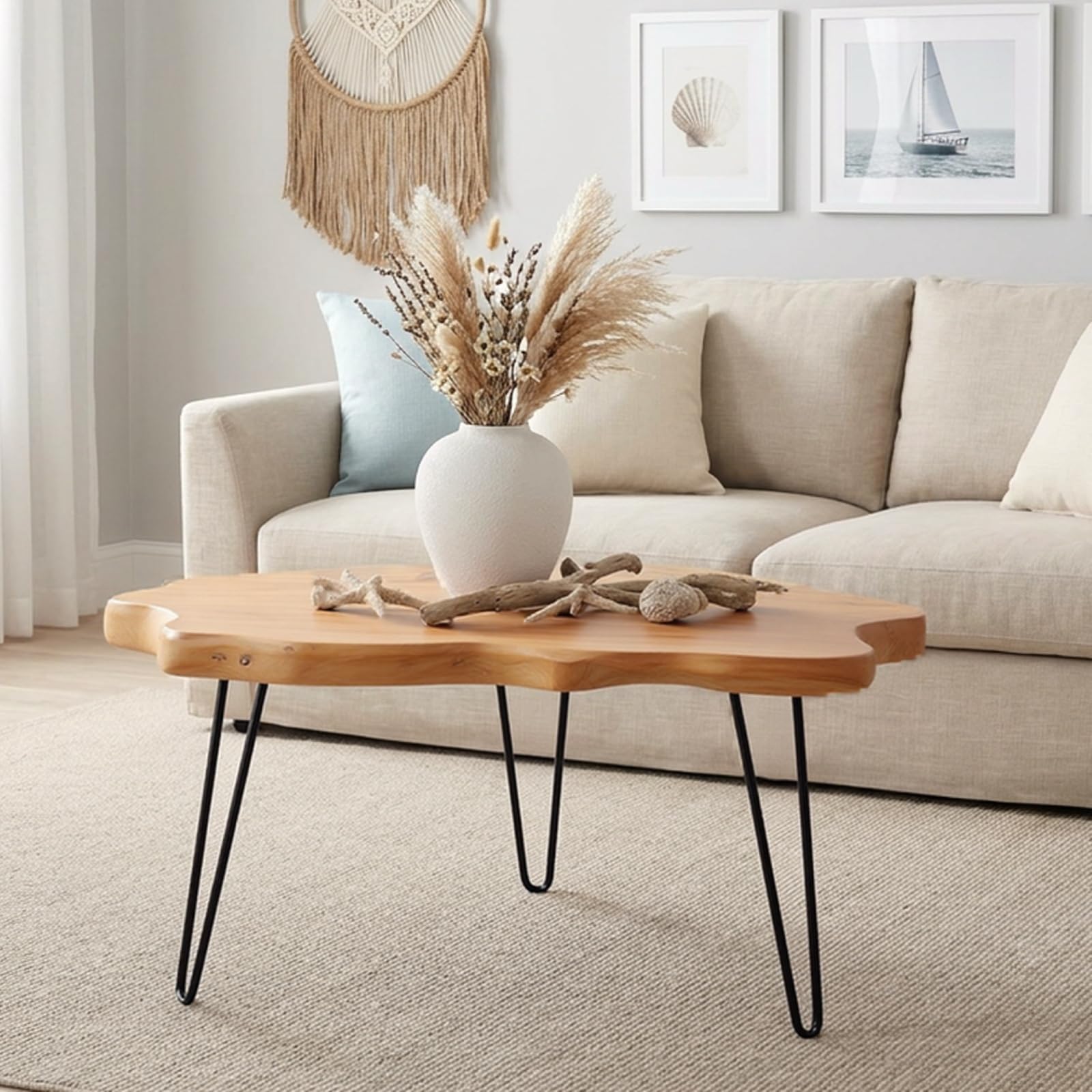 WELLAND Live Edge Cedar Coffee Table