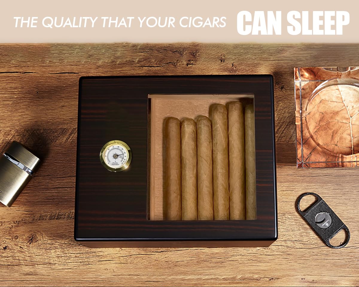 Cave à Cigares Slege - En Bois De Cèdre Espagnol - Avec