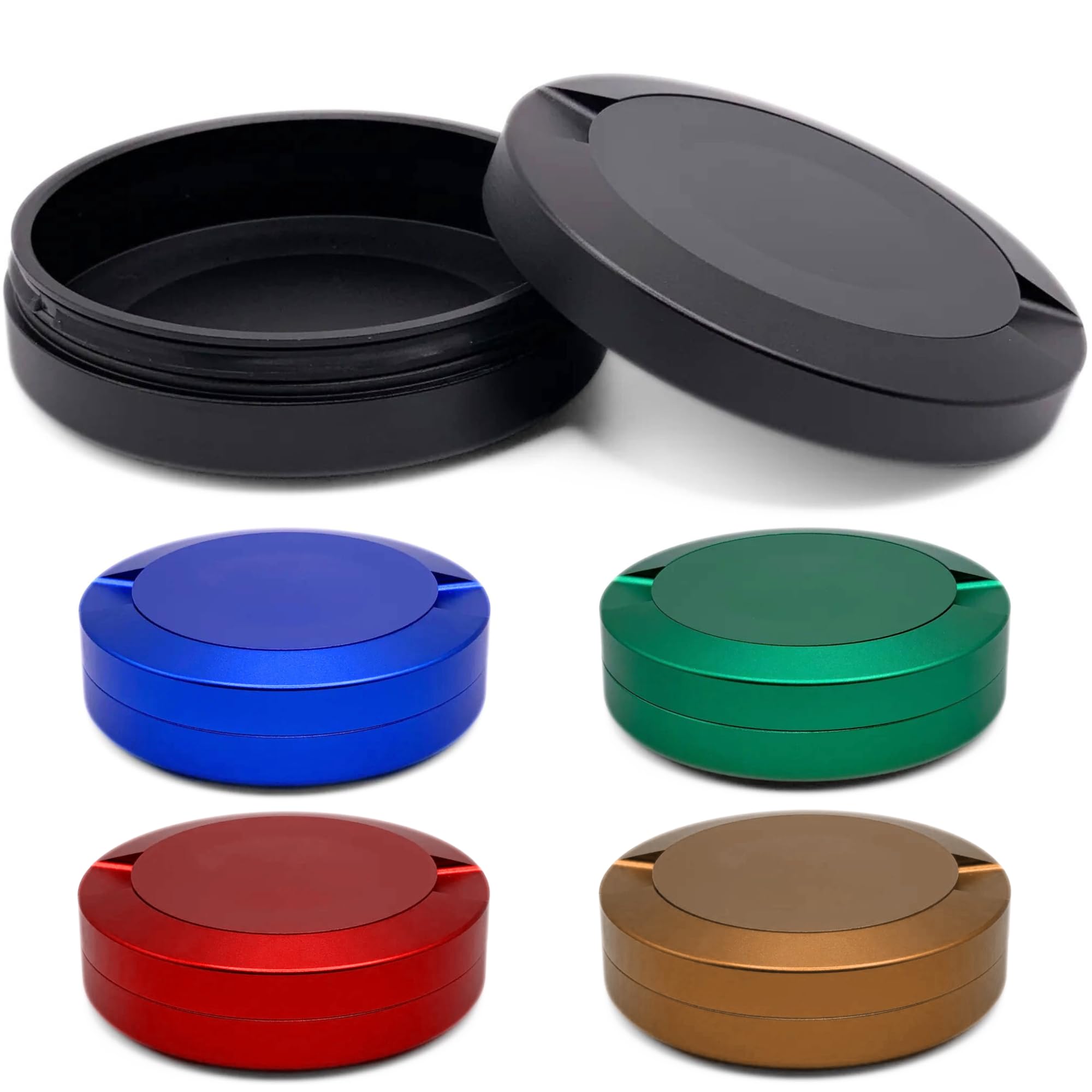 ZYN Can Holder - Metal Snus Can Container (Black) - Smell Proof