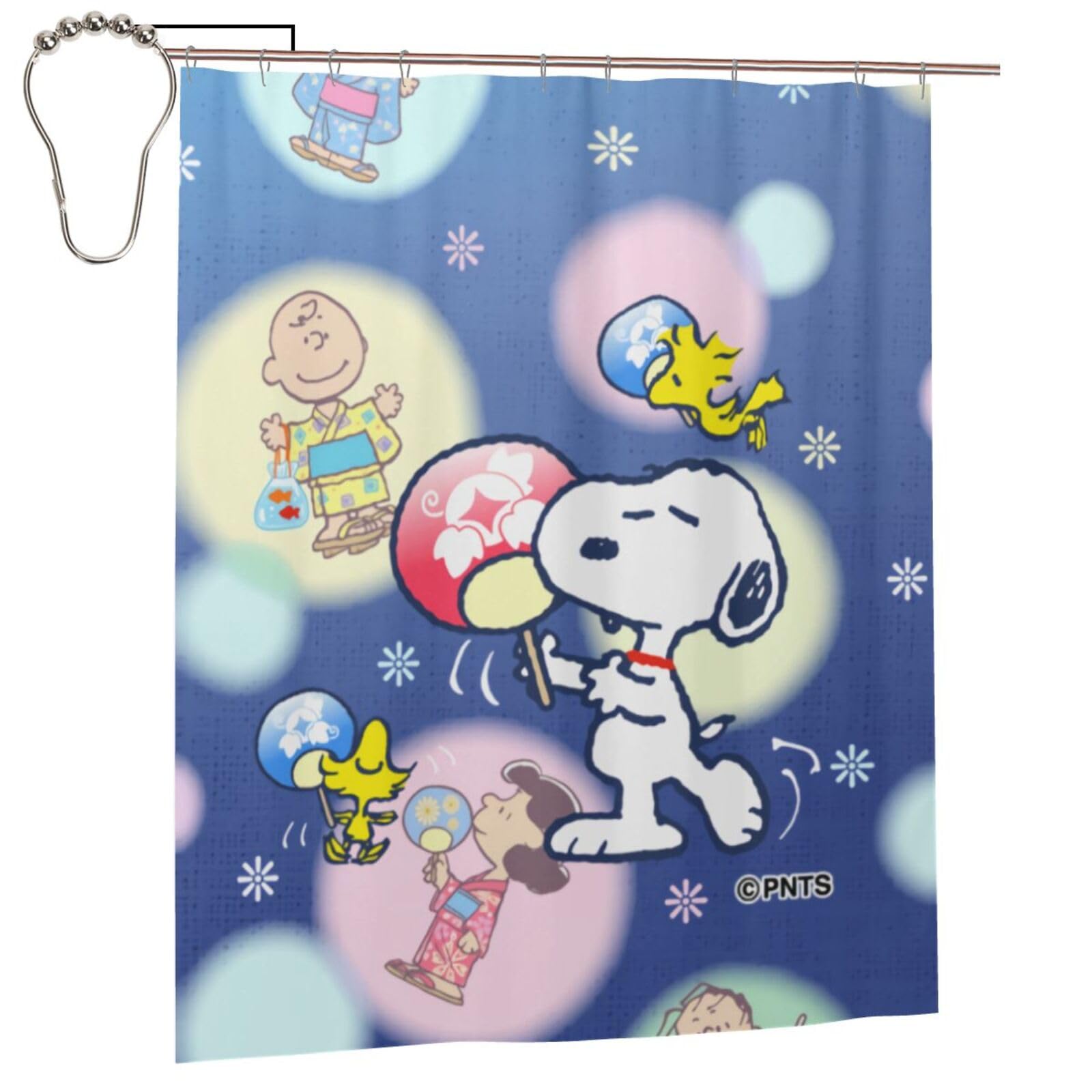 Amazon｜シャワーカーテン 風呂カーテン スヌーピー Snoopy おしゃれ