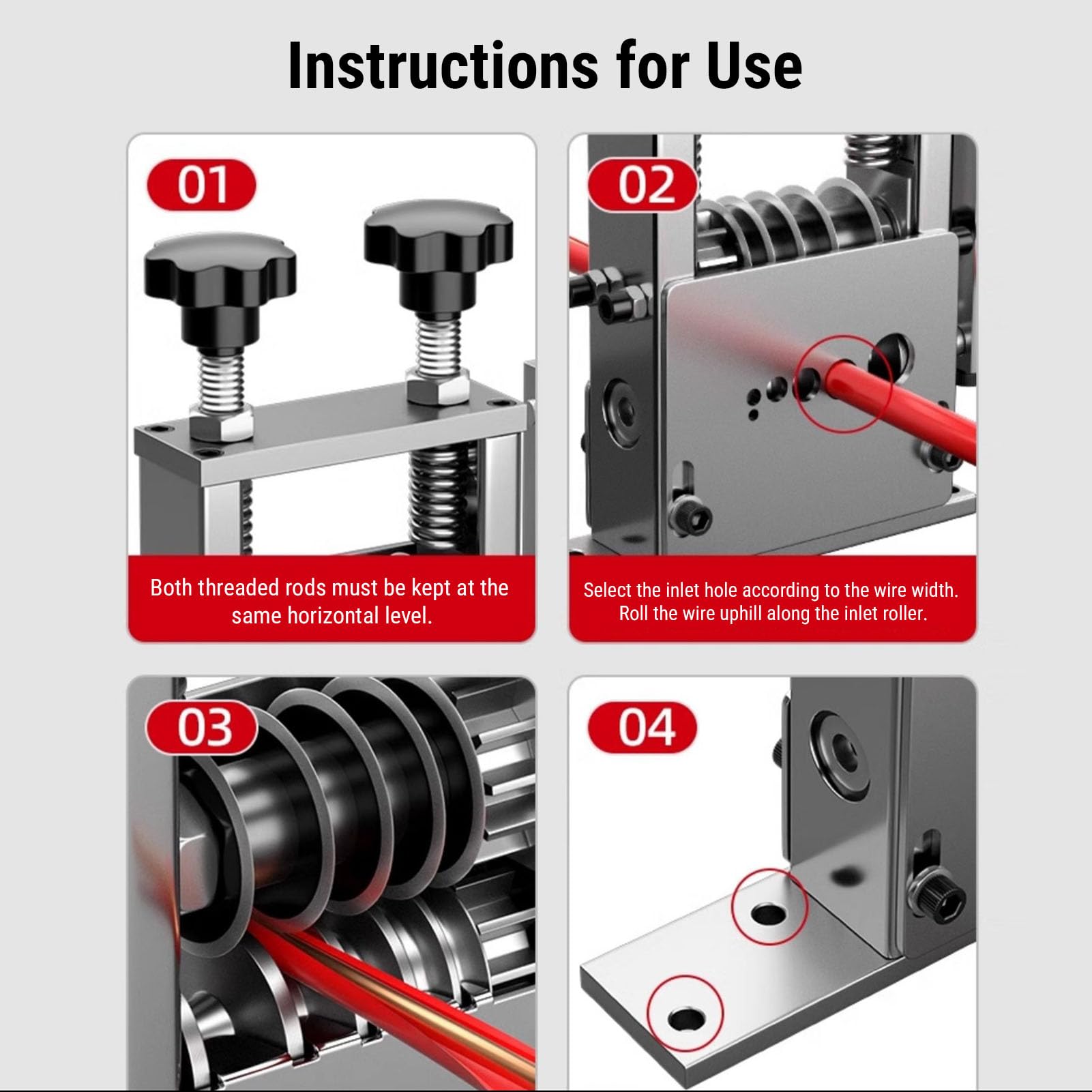 Wakects Pince à Dénuder pour Perceuse électrique, Outil de Dénudage de Câbles en Aluminium pour Câbles en Cuivre et Aluminium de 3,5 à 17 Mm, Efficace et Portable pour les Amateurs d'électricité