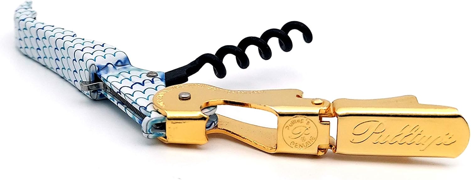 Pulltap's Genuine Collection Maritime 900 Waiter's Corkscrew – Double-Hinged Wine Key with Sliding Foil Cutter – Patented Design – Made in Spain – Ones