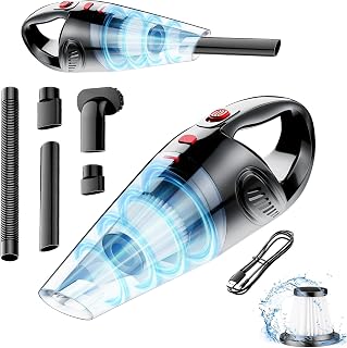 YFIXQNSU ZY-2021C Cordless Handheld Vacuum - Brushless Motor, Powerful Suction, Low-Noise Portable Cleaner for Car, Home, Office