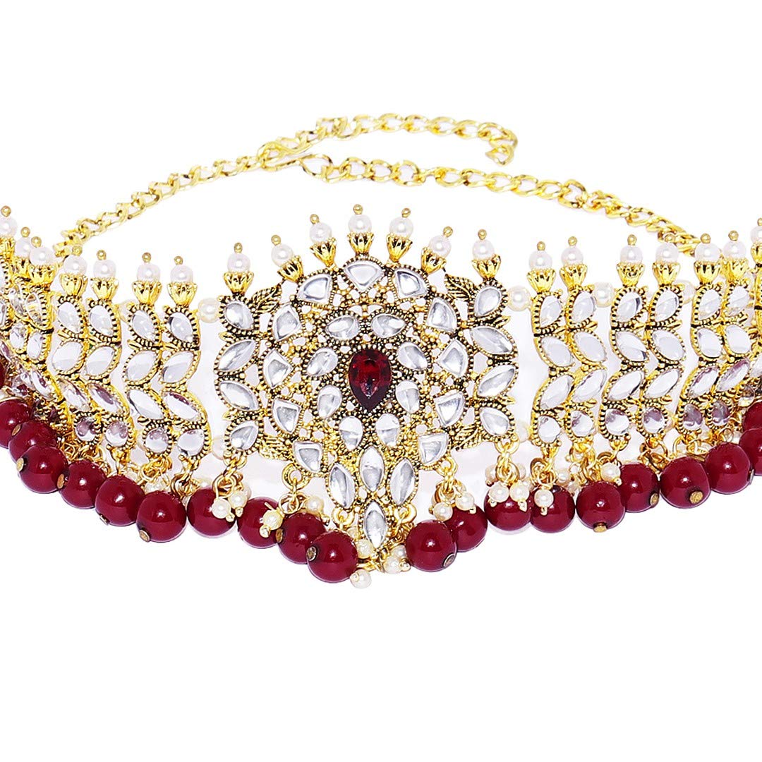 See full amazon price history chart for ACCESSHER Matte Gold Plated Semi Precious Stone Emerald Studded Ethnic Statement Choker Necklace Set with Dangle Earrings for Women and Girls ACCESSHER Matte Gold Plated Semi Precious Stone Emerald Studded Ethnic Statement Choker Necklace Set with Dangle Earrings for Women and Girls (B08BCSQ4GG) Amazon Price History, Amazon Price Tracker