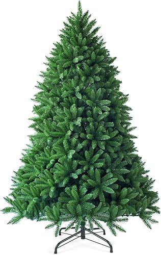 Miniatura 1 de Goplus 7.5ft Unlit Artificial Christmas Tree, Premium Hinged Fir Tree, Easy Assembly with Metal Stand, Xmas Décor for Indoor and Outdoor (7.5ft)