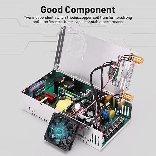 Miniatura 6 de Convertidor de voltaje de alimentación de CC ajustable con pantalla digital AC 110V-220V a DC 0-48V 0-10A Fuente de alimentación de conmutación de